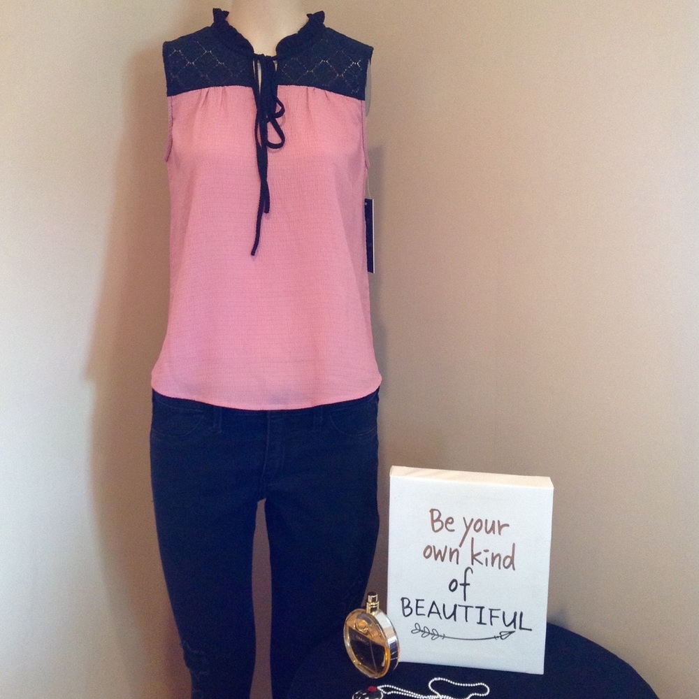 Pink Stitch Top